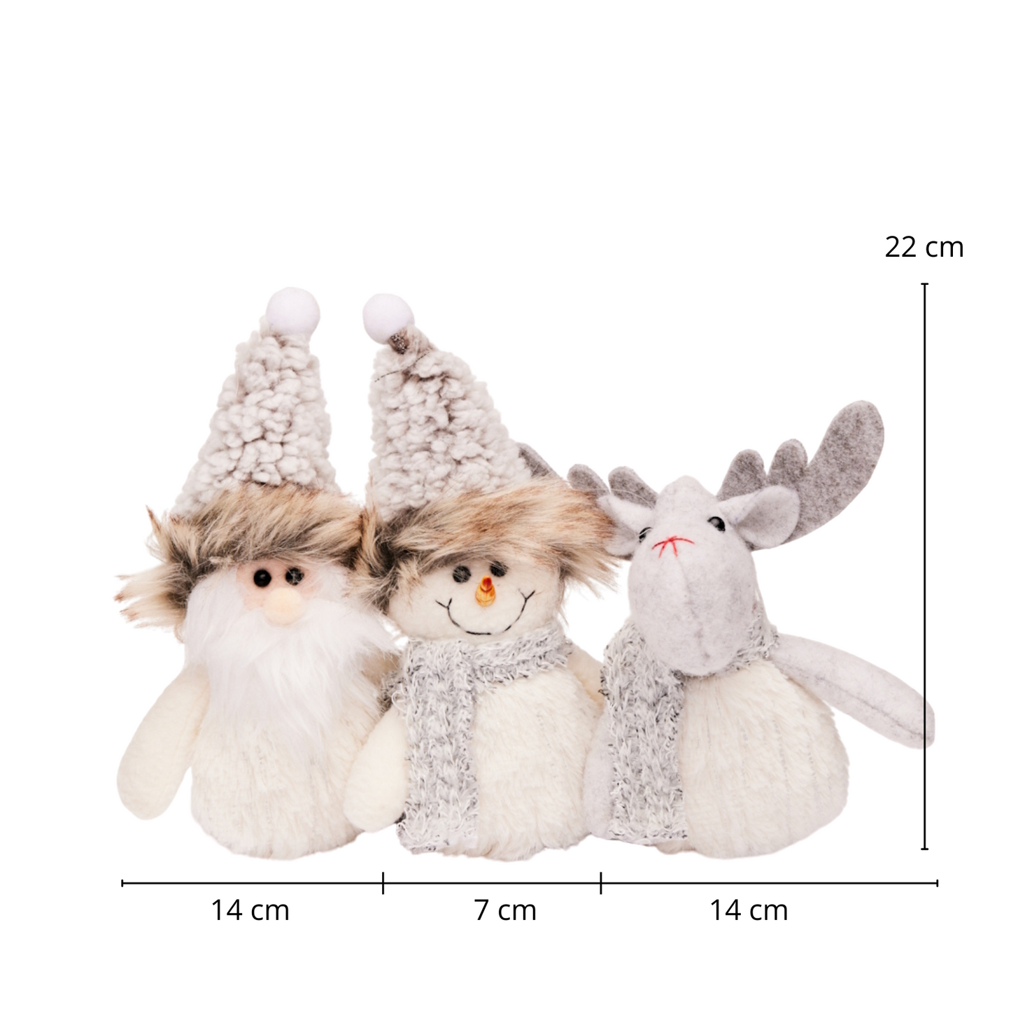 Décorations en Peluche de Noël – 22 cm
