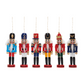 Soldats Casse-Noisette à Suspendre – Ensemble de 6, 15 cm