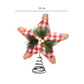 Étoile de Cime de Sapin de Noël – 25 cm