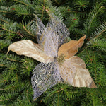 Ensemble de poinsettias décoratifs (options de couleur)