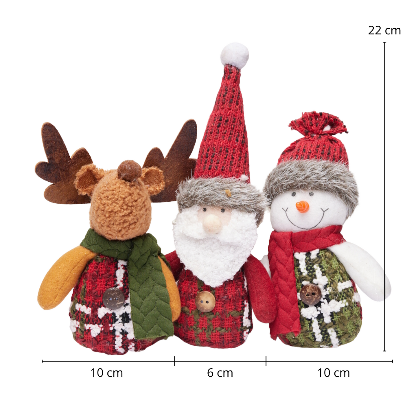 Décorations en Peluche de Noël – 22 cm