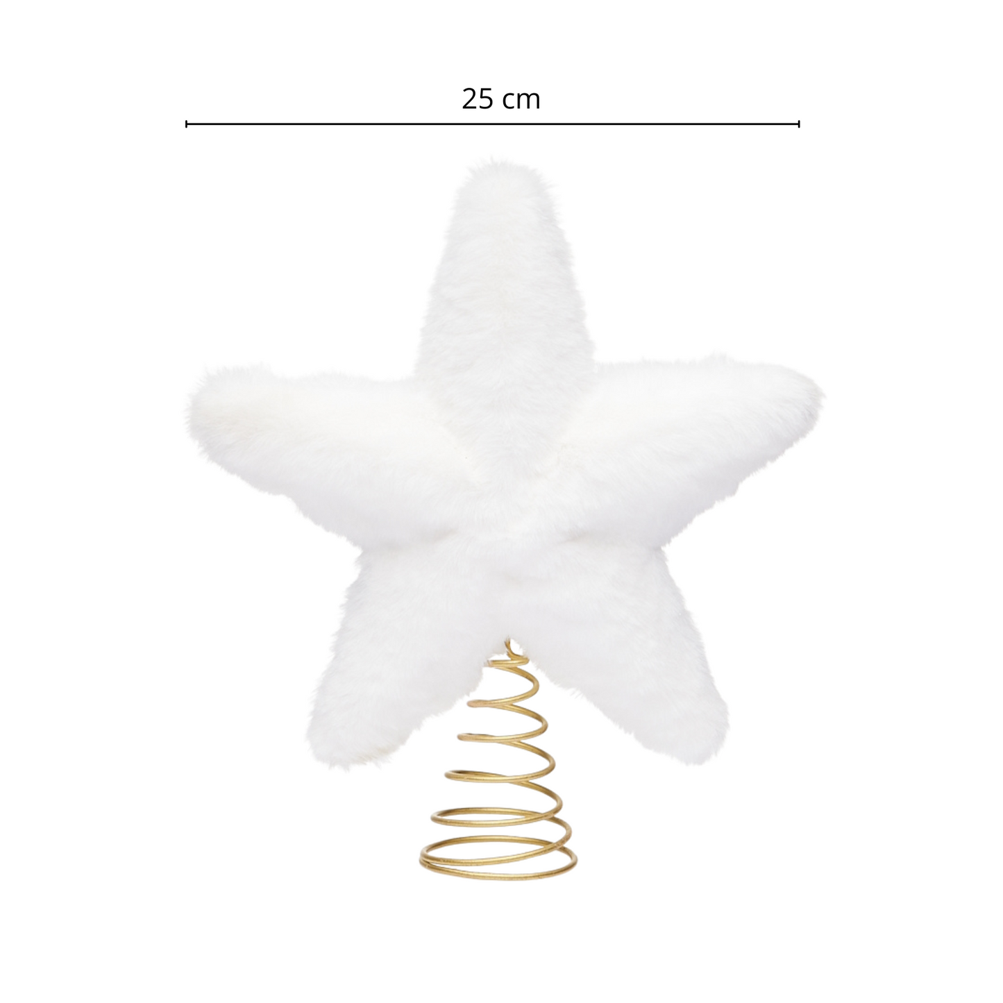 Étoile de Cime de Sapin de Noël – 25 cm