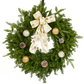 Ensemble Cadeau Couronne de Noël – Décorée, avec Crochet