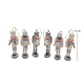 Soldats Casse-Noisette à Suspendre – Ensemble de 6, 15 cm