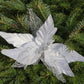 Christmas Poinsettia Pick – 33cm, Set of 3