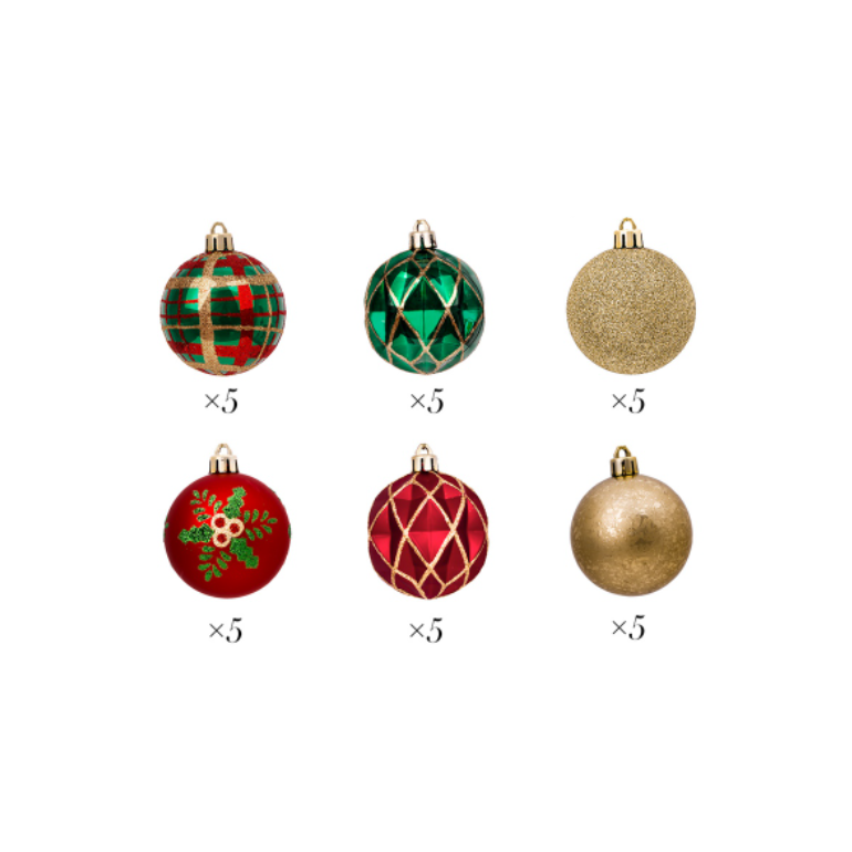 Boules de Noël (options de couleur)